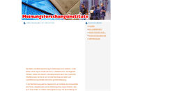 Desktop Screenshot of meinungsinstitute.de
